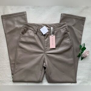 Black Tape_ Faux Leather Pants